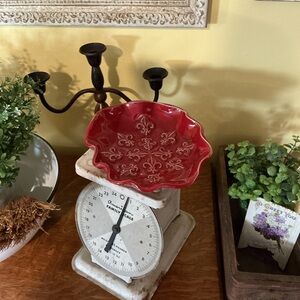 Beautiful Ruby Red Trinket Dish